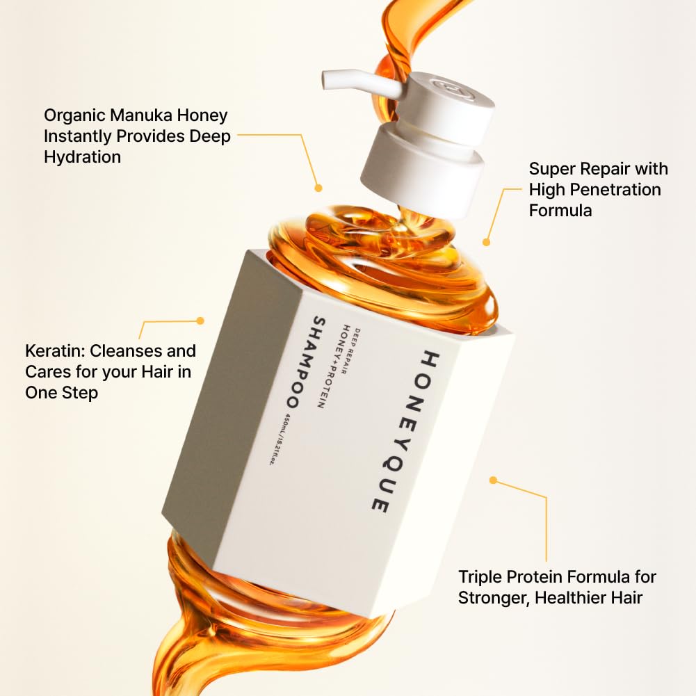 HONEYQUE Deep Repair Moist Shampoo 450ml