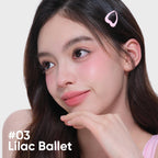 JudyDoll Blush & Highlight Palette – Lilac Ballet, on model