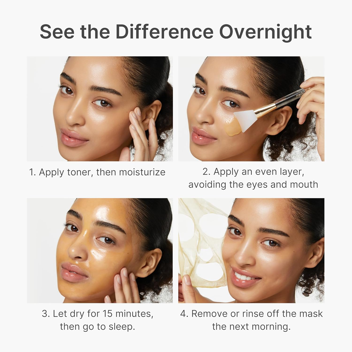 Medicube Kojic Acid Turmeric Overnight Wrapping Peel-Off Mask – Glass Skin Brightening & Hydration Treatment