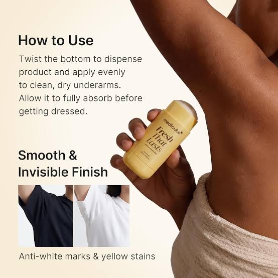 Medicube vanilla and pistachio deodorant