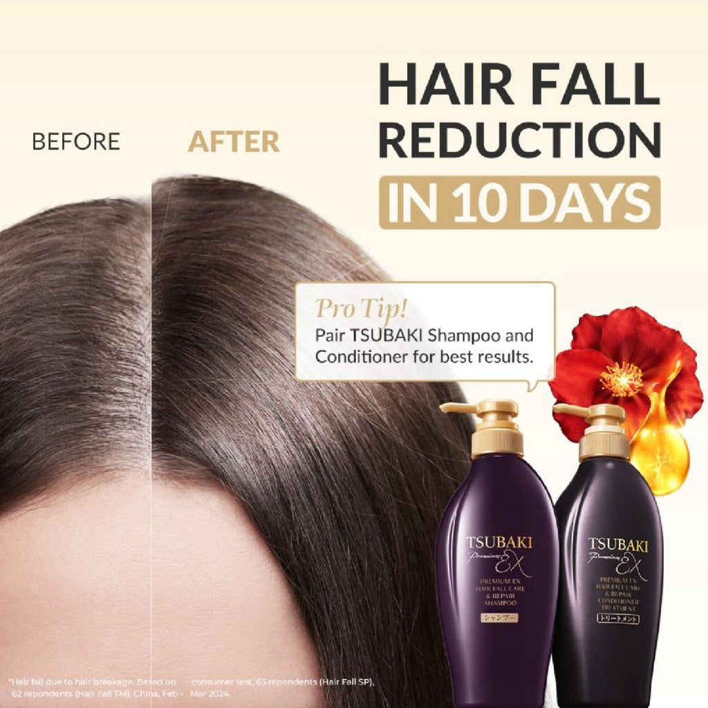 Tsubaki Premium EX Hair Fall Care & Repair Shampoo 450ml