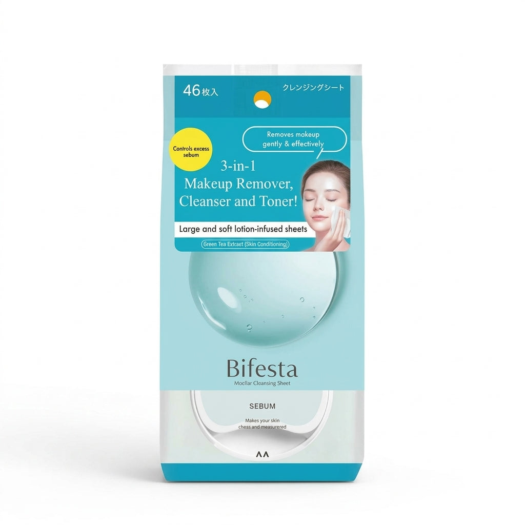Bifesta Micellar Sheets – Sebum (46 Sheets)